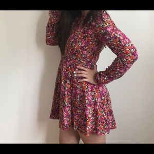 Floral long sleeve dress